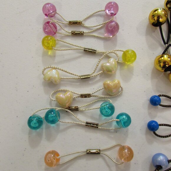 Double Bead Elastic Hair Ties Older and Newer - Picture 3 of 8
